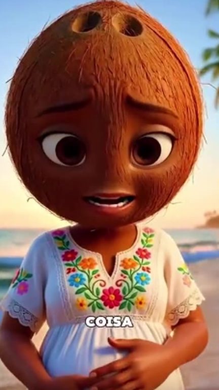 Cena de novelinha: coco grávida na praia